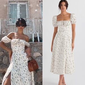 NWT House of CB Tallulah Puff Sleeve Midi Dress